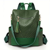 New Fashion Retro Anti-theft Backpack - Tassel Women's Backpack - Large Capacity Travel Women's Backpack