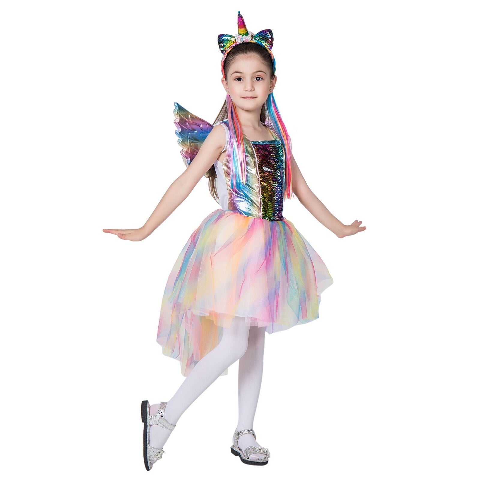 Girl's unicorn costume for Halloween