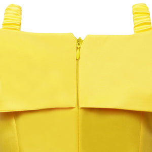 Princess Yellow Belle Girl's Christmas Fancy-Dress Costume