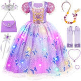 Princess Dresses for Girls - Light Up Princess Costume for Little Girls, Halloween Costumes for Girls Toddler Age 3-8