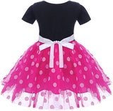 Minnie Costume Baby Girl Dress Mouse Ear Headband Polka Dot Dress