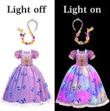 Princess Dresses for Girls - Light Up Princess Costume for Little Girls, Halloween Costumes for Girls Toddler Age 3-8