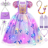 Princess Dresses for Girls - Light Up Princess Costume for Little Girls, Halloween Costumes for Girls Toddler Age 3-8