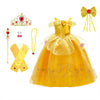 Phenas Girls Belle Princess Costume Off Shoulder Dress with Accessories