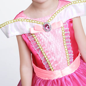 Sleeping Beauty Princess Costume Girls Birthday Party Dress Up With Accessories Age 3-12 Years