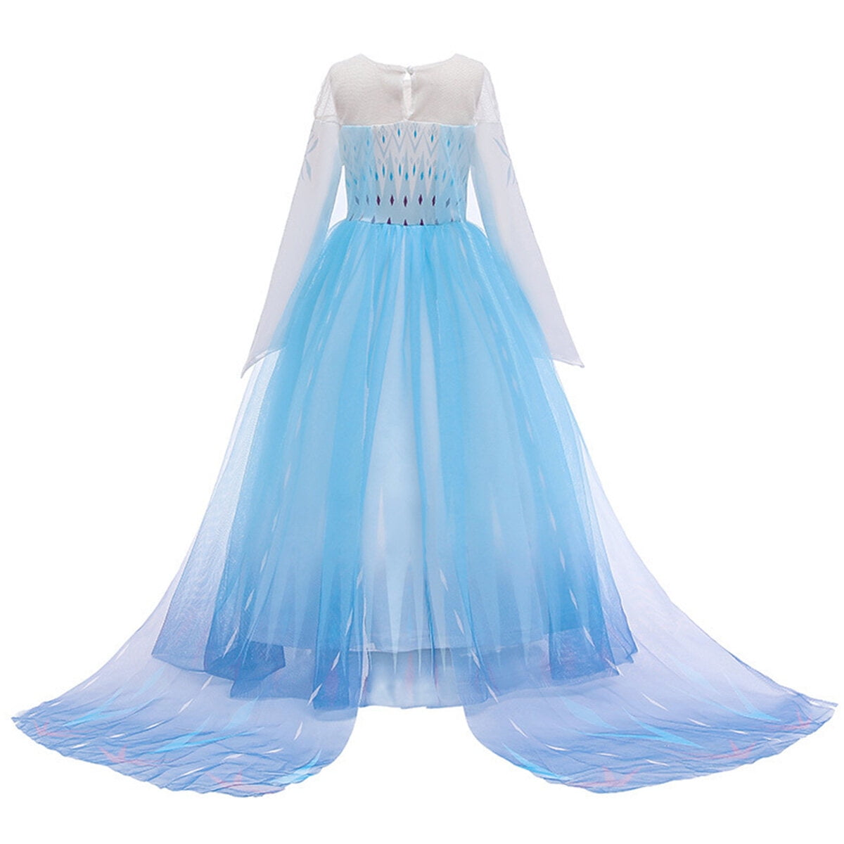 KAWELL Princess Elsa Girl's Christmas Fancy-Dress Costume with Accessories for Child