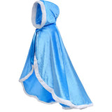 Princess Hooded Cape Cloaks Costume for Girls Dress Up Ages 3 to 12