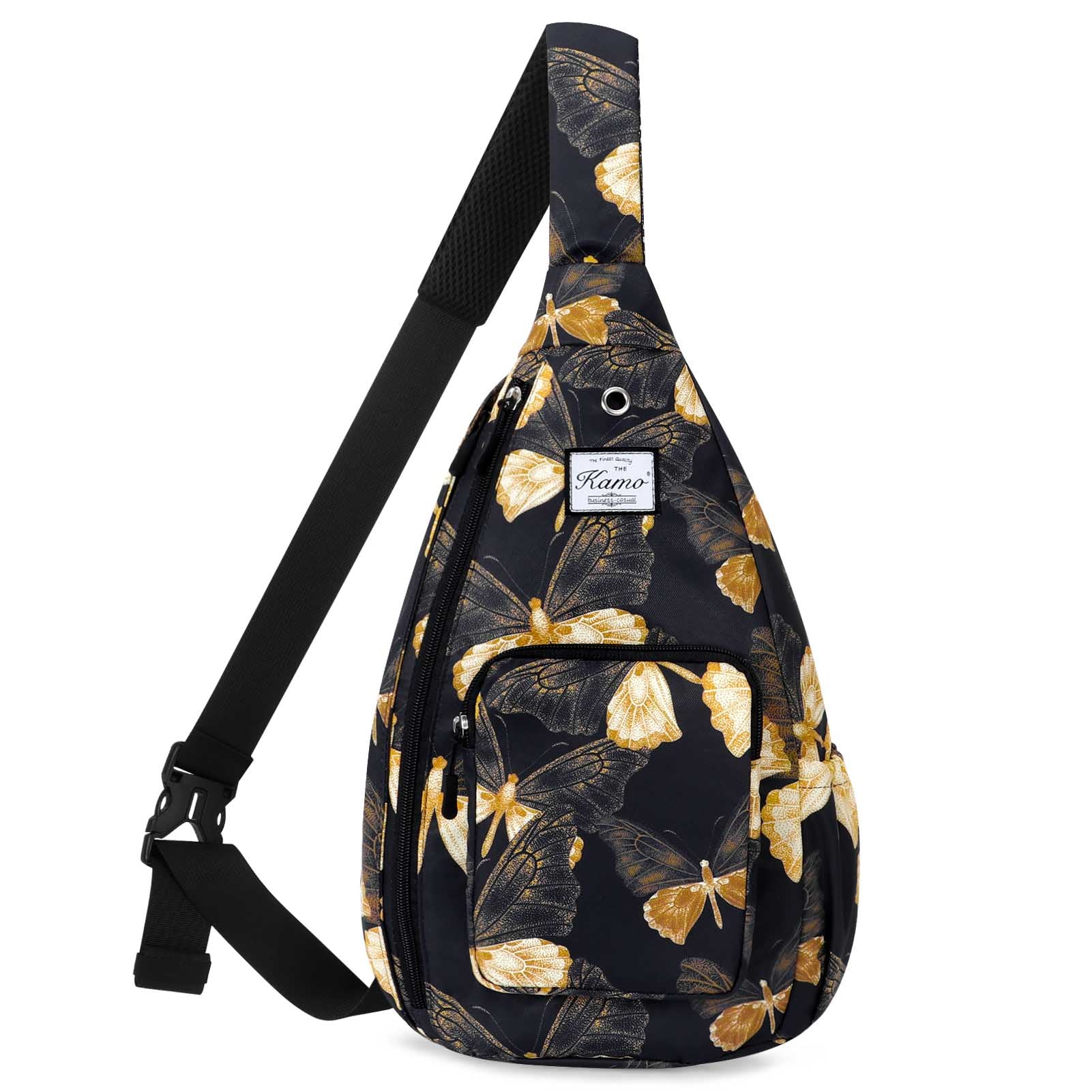 Womens Black Crossbody Small Sling Backpack Travel Sling Bag Chest Bag  Daypack