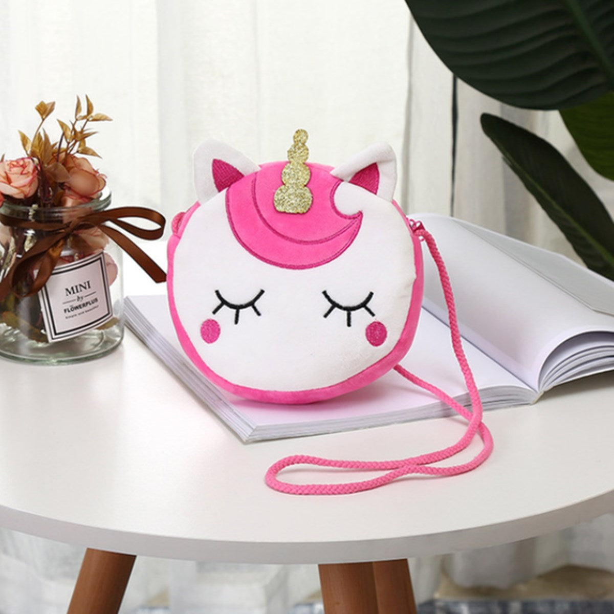 Children's Plush Unicorn Design Handbag